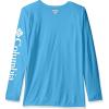 Columbia Men’s PFG Terminal Tackle Long Sleeve Shirt(Yacht/White Logo)