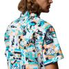 Columbia Mens PFG Trollers Best II Short Sleeve Shirt(Bright Nectar Saltwaters)