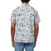 Columbia Mens PFG Trollers Best II Short Sleeve Shirt(Collegiate Navy Resort Time)