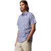 Columbia Mens PFG Trollers Best II Short Sleeve Shirt(New Moon Flatout)
