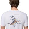 Columbia Men’s PFG Uncharted Graphic Short Sleeve(White)