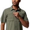 Columbia Men’s Silver Ridge Elite Short Sleeve Woven(Stone Green)