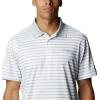 Columbia Men’s Skiff Cast Polo(Cool Grey/White Stripe)