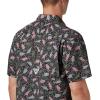 Columbia Men’s Super Slack Tide Camp Shirt Short Sleeve(Black Tribal Fish Print)