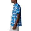 Columbia Men’s Super Slack Tide Camp Shirt Short Sleeve(Blue Macaw Multi Gingham)