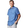 Columbia Men’s Super Slack Tide Camp Shirt Short Sleeve(Bluebell Deepdivers)