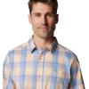 Columbia Men’s Super Slack Tide Camp Shirt Short Sleeve(Bluebell Ombre Check)