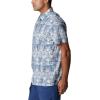Columbia Men’s Super Slack Tide Camp Shirt Short Sleeve(Bluestone Trout Batik)