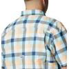 Columbia Men’s Super Slack Tide Camp Shirt Short Sleeve(Bright Nectar Multi Gingham)
