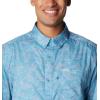 Columbia Men’s Super Slack Tide Camp Shirt Short Sleeve(Canyon Blue Keye Takeaway)