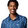 Columbia Men’s Super Slack Tide Camp Shirt Short Sleeve(Carbon Fly Pride)