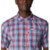 Columbia Men’s Super Slack Tide Camp Shirt Short Sleeve(Carbon Mid Gingham)