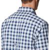 Columbia Men’s Super Slack Tide Camp Shirt Short Sleeve(Carbon Palaka Plaid)