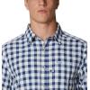 Columbia Men’s Super Slack Tide Camp Shirt Short Sleeve(Carbon Palaka Plaid)