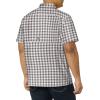 Columbia Men’s Super Slack Tide Camp Shirt Short Sleeve(City Grey Palaka Plaid)