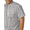 Columbia Men’s Super Slack Tide Camp Shirt Short Sleeve(City Grey Palaka Plaid)