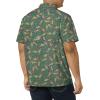 Columbia Men’s Super Slack Tide Camp Shirt Short Sleeve(City Grey Tribal Fish Print)