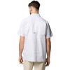 Columbia Men’s Super Slack Tide Camp Shirt Short Sleeve(Cool Grey Palaka Grid)
