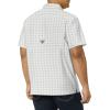 Columbia Men’s Super Slack Tide Camp Shirt Short Sleeve(Cool Grey Palaka Plaid)