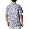 Columbia Men’s Super Slack Tide Camp Shirt Short Sleeve(Cool Grey Pfg Origins Print)