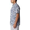Columbia Men’s Super Slack Tide Camp Shirt Short Sleeve(Cool Grey Pfg Origins Print)