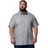 Columbia Men’s Super Slack Tide Camp Shirt Short Sleeve(Cool Grey Take Me to Texas)