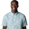 Columbia Men’s Super Slack Tide Camp Shirt Short Sleeve(Crushed Blue Floridays)