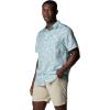 Columbia Men’s Super Slack Tide Camp Shirt Short Sleeve(Crushed Blue Floridays)