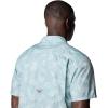 Columbia Men’s Super Slack Tide Camp Shirt Short Sleeve(Crushed Blue Floridays)