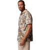 Columbia Men’s Super Slack Tide Camp Shirt Short Sleeve(Crushed Blue Ikat Palms)