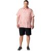 Columbia Men’s Super Slack Tide Camp Shirt Short Sleeve(Faded Peach Tunado Tonal)