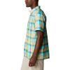 Columbia Men’s Super Slack Tide Camp Shirt Short Sleeve(Gulf Stream Multi Gingham)