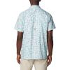 Columbia Men’s Super Slack Tide Camp Shirt Short Sleeve(Icy Morn Fishtiki)