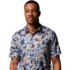 Columbia Men’s Super Slack Tide Camp Shirt Short Sleeve(Lavender Pearl Ikat Palms)