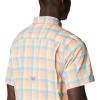 Columbia Men’s Super Slack Tide Camp Shirt Short Sleeve(Light Coral Mid Gingham)
