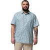 Columbia Men’s Super Slack Tide Camp Shirt Short Sleeve(Marine Light Gone Fishin)