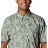 Columbia Men’s Super Slack Tide Camp Shirt Short Sleeve(Metal Pfg Origins Print)