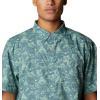 Columbia Men’s Super Slack Tide Camp Shirt Short Sleeve(Metal Small Mighty Marlins Print)