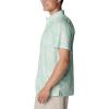 Columbia Men’s Super Slack Tide Camp Shirt Short Sleeve(New Mint Kona Kraze)