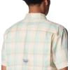 Columbia Men’s Super Slack Tide Camp Shirt Short Sleeve(New Mint Ombre Check)