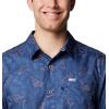 Columbia Men’s Super Slack Tide Camp Shirt Short Sleeve(Nocturnal Casted N Blasted)