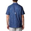 Columbia Men’s Super Slack Tide Camp Shirt Short Sleeve(Nocturnal Casted N Blasted)