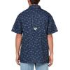 Columbia Men’s Super Slack Tide Camp Shirt Short Sleeve(Nocturnal Deep Divers)