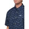 Columbia Men’s Super Slack Tide Camp Shirt Short Sleeve(Nocturnal Deep Divers)