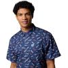 Columbia Men’s Super Slack Tide Camp Shirt Short Sleeve(Nocturnal Fly Pride)