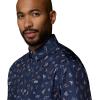 Columbia Men’s Super Slack Tide Camp Shirt Short Sleeve(Nocturnal Take Me to Texas)