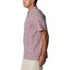 Columbia Men’s Super Slack Tide Camp Shirt Short Sleeve(Red Jasper Deepsea Medley)
