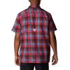 Columbia Men’s Super Slack Tide Camp Shirt Short Sleeve(Red Jasper Multi Gingham)