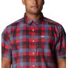 Columbia Men’s Super Slack Tide Camp Shirt Short Sleeve(Red Jasper Multi Gingham)