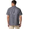 Columbia Men’s Super Slack Tide Camp Shirt Short Sleeve(Shark Texas Time)